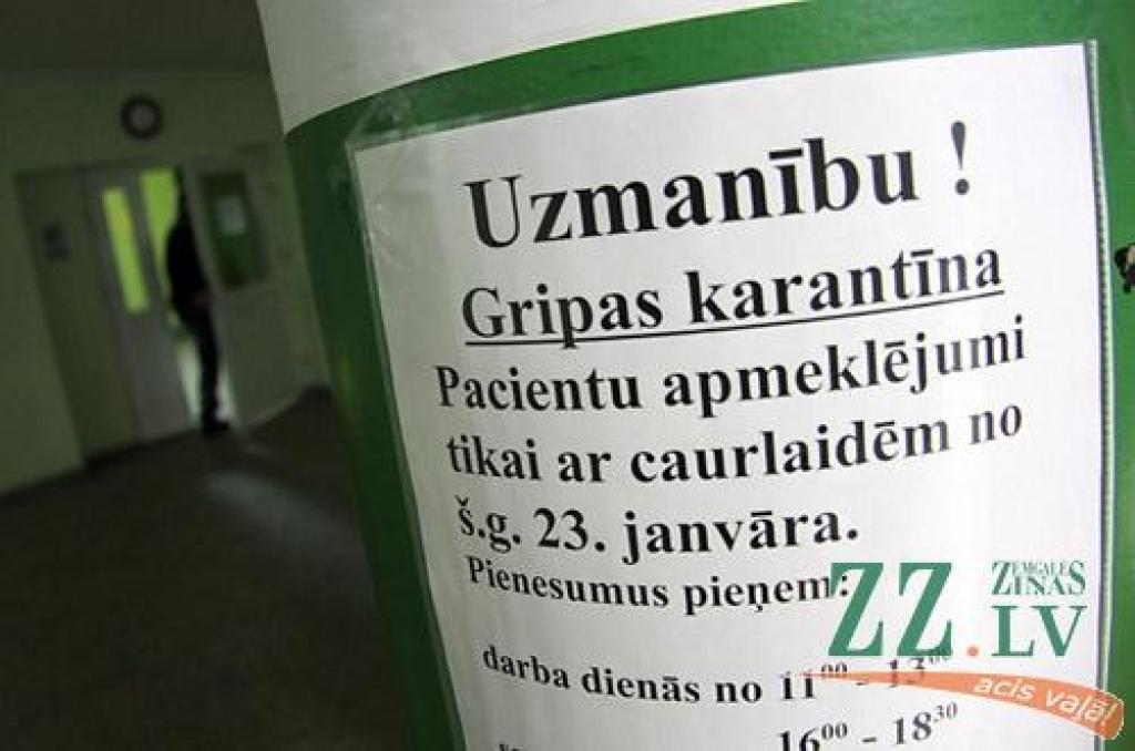 Nedēļas laikā Jelgavā gripas slimnieku skaits trīskāršojies